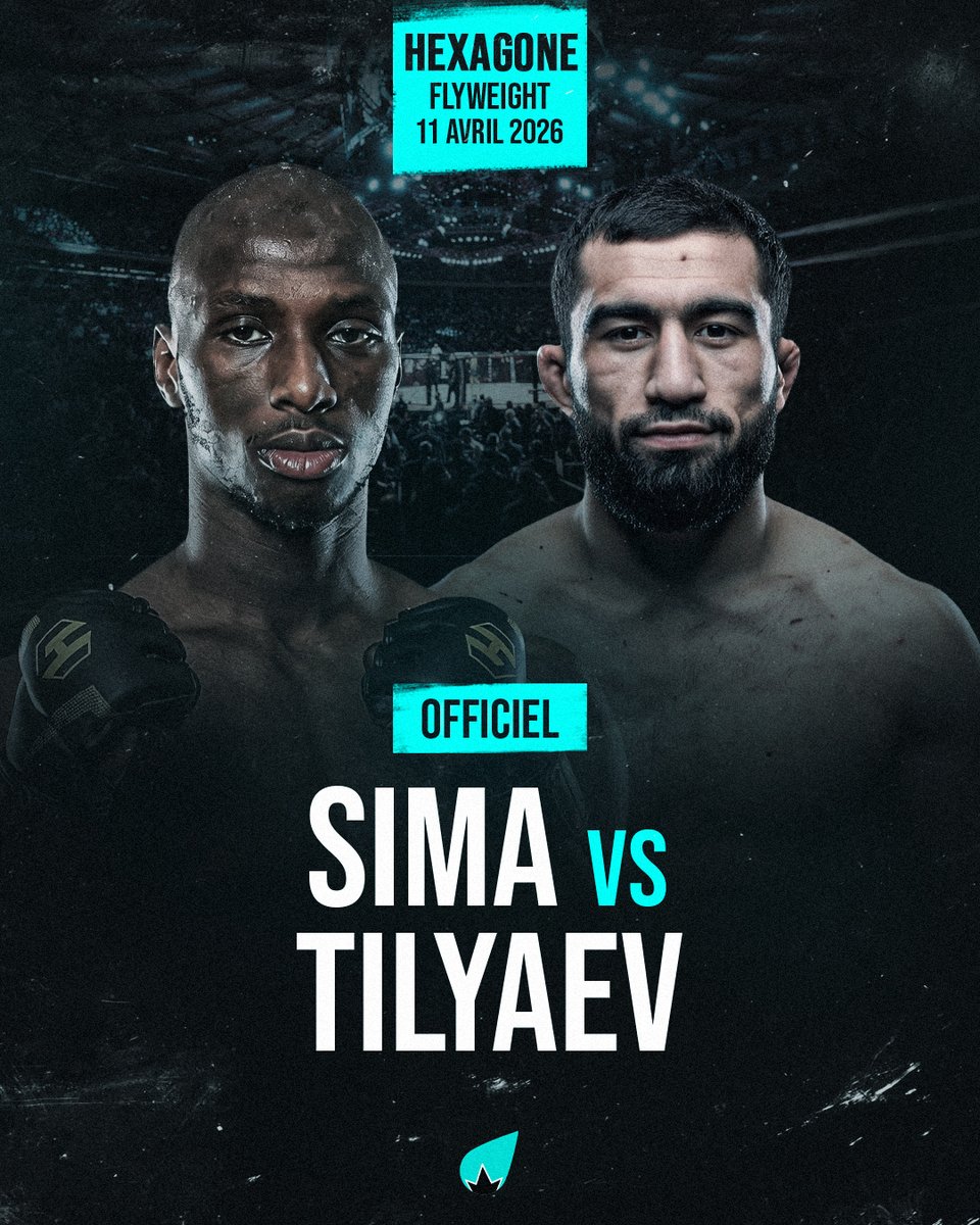 LaSueur_off's tweet photo. 🚨 OFFICIEL

Samba Sima (3-0) 🇫🇷 affrontera Jamshid Tilyaev (3-0) 🇺🇿 à HEXAGONE MMA 43 le 11 avril.

Ils s’étaient affrontés en finale du championnat du monde IMMAF en 2024, et Samba Sima s’était incliné à la décision. 👀 https://t.co/FTee3sSJ8U
