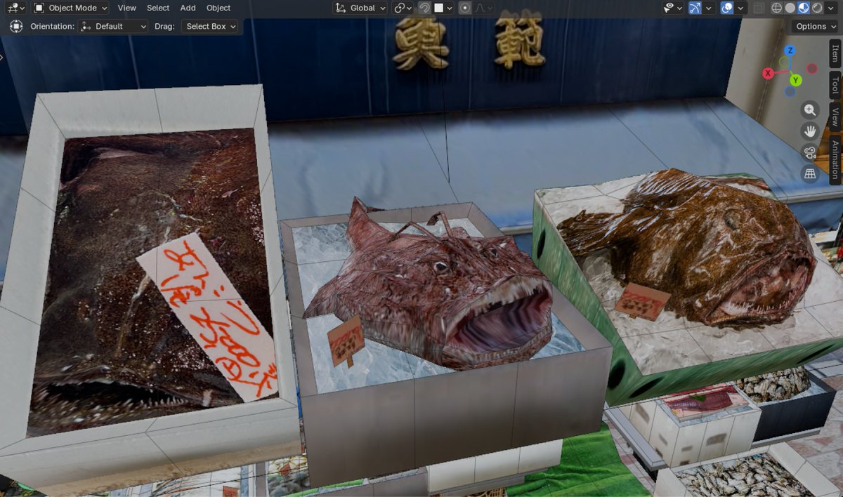warpaint2017's tweet photo. How #lowpoly do you like your Monkfish? https://t.co/l1Mhigvy9x