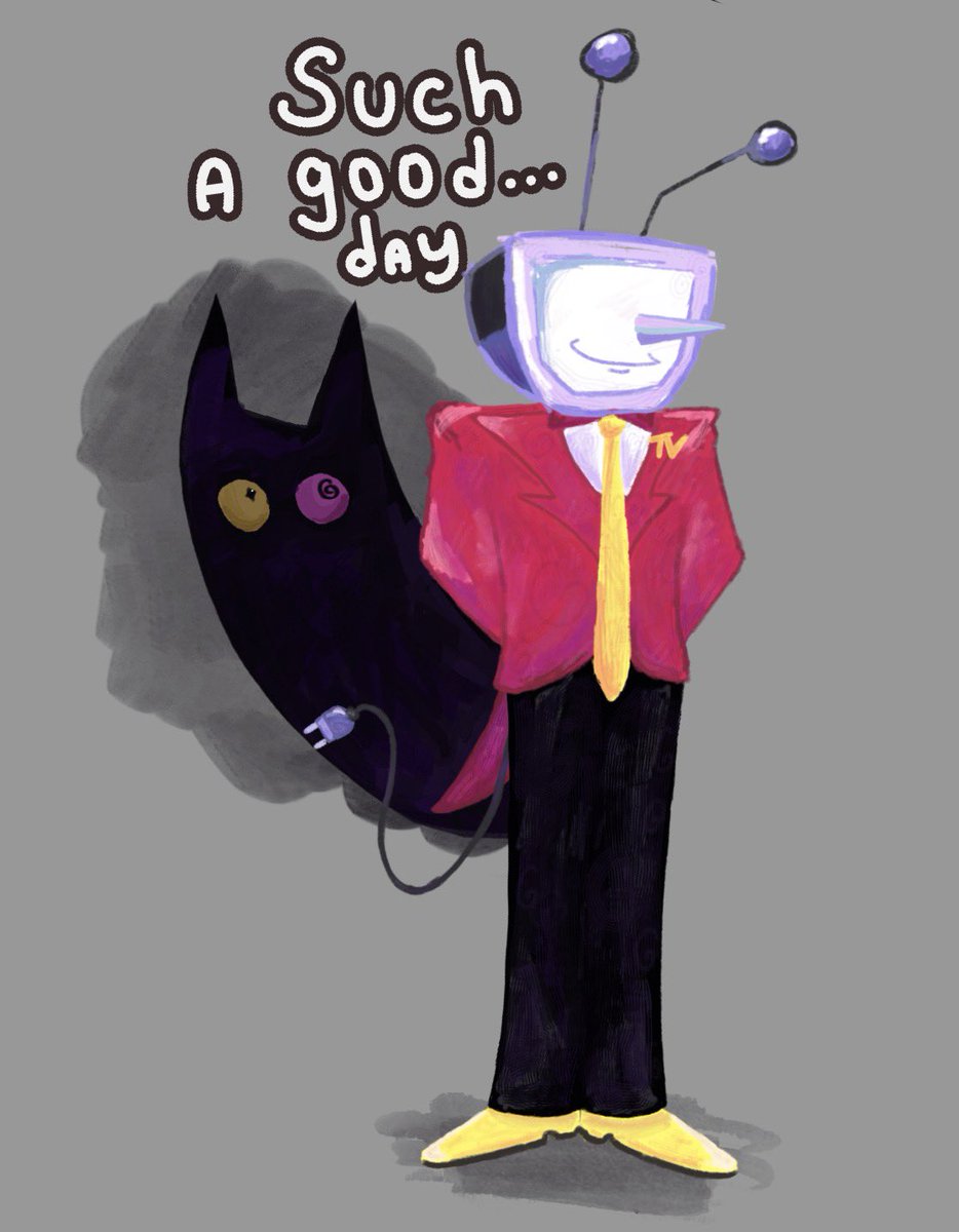 Wallydarlingw's tweet photo. rip YOUR tv.

#deltarune
#TennaDeltarune 
#friend https://t.co/WUKpACAJ0x