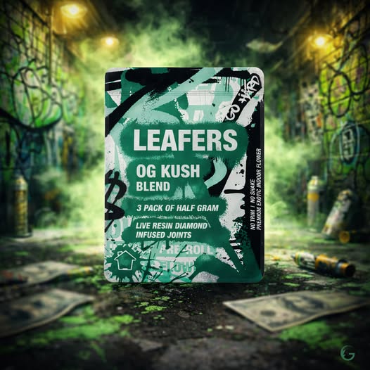 The legend never fades. Leafers OG Kush Blend, 3 half-gram live resin diamond infused joints built on a true classic. Smooth burn. Heavy vibe. OG for a reason. 

Ready to keep it timeless?

#thegoodlife #arizona #mesa #welcomehome #goodvibes #vendorvillage