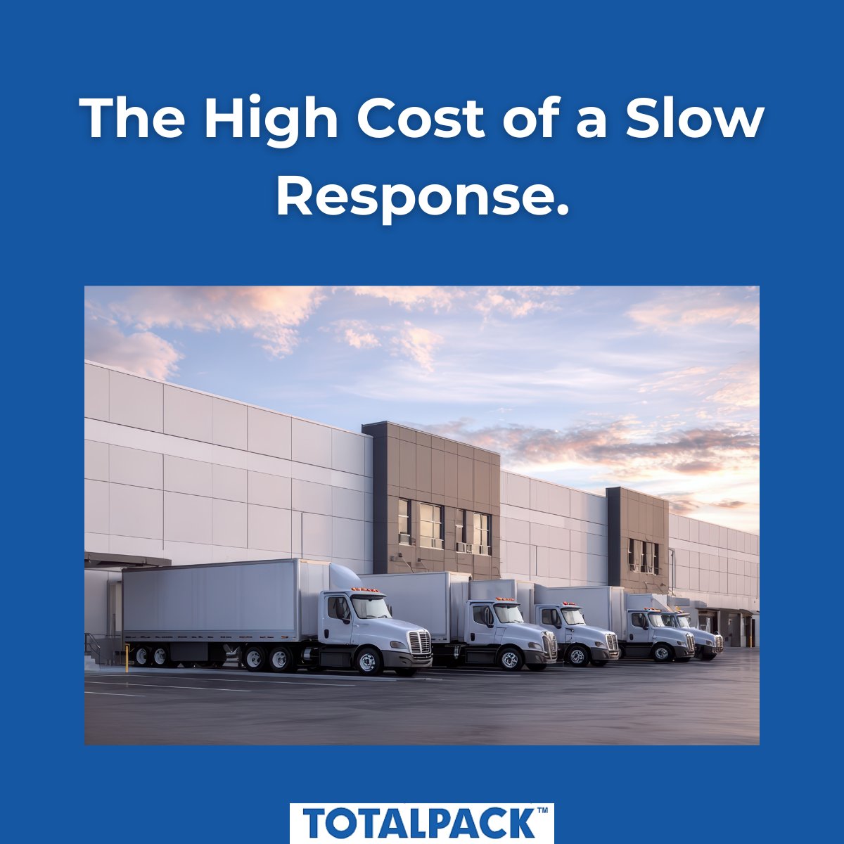 In logistics, silence is expensive. ⏳

When your dock is waiting on supplies, every minute counts. At #TOTALPACK, we’ve spent 30 years ensuring your business never stops with fast technical answers and reliable delivery.
🔗 totalpack.com
#SupplyChain #Logistics