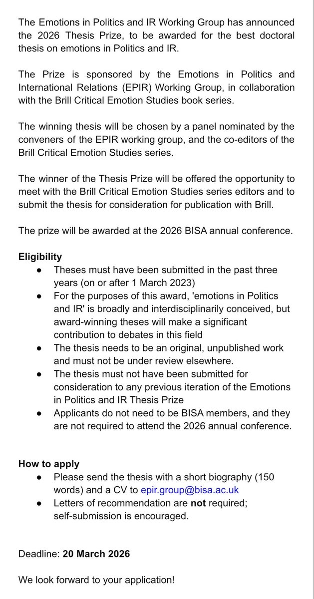 BISAWG Emotions in Politics and IR tweet media