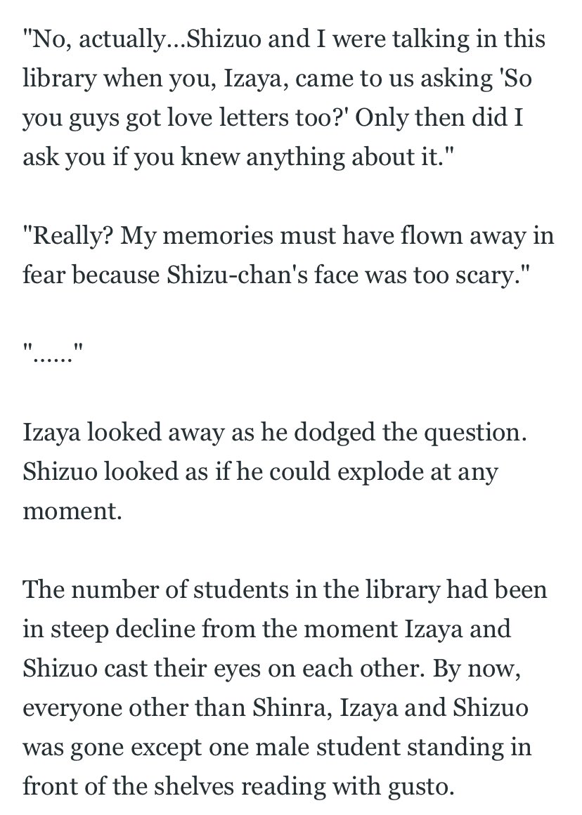expertf00l's tweet photo. Shizuo and Izaya chatting during high school in the side story about bloody white day… https://t.co/nvlbUvCrI8