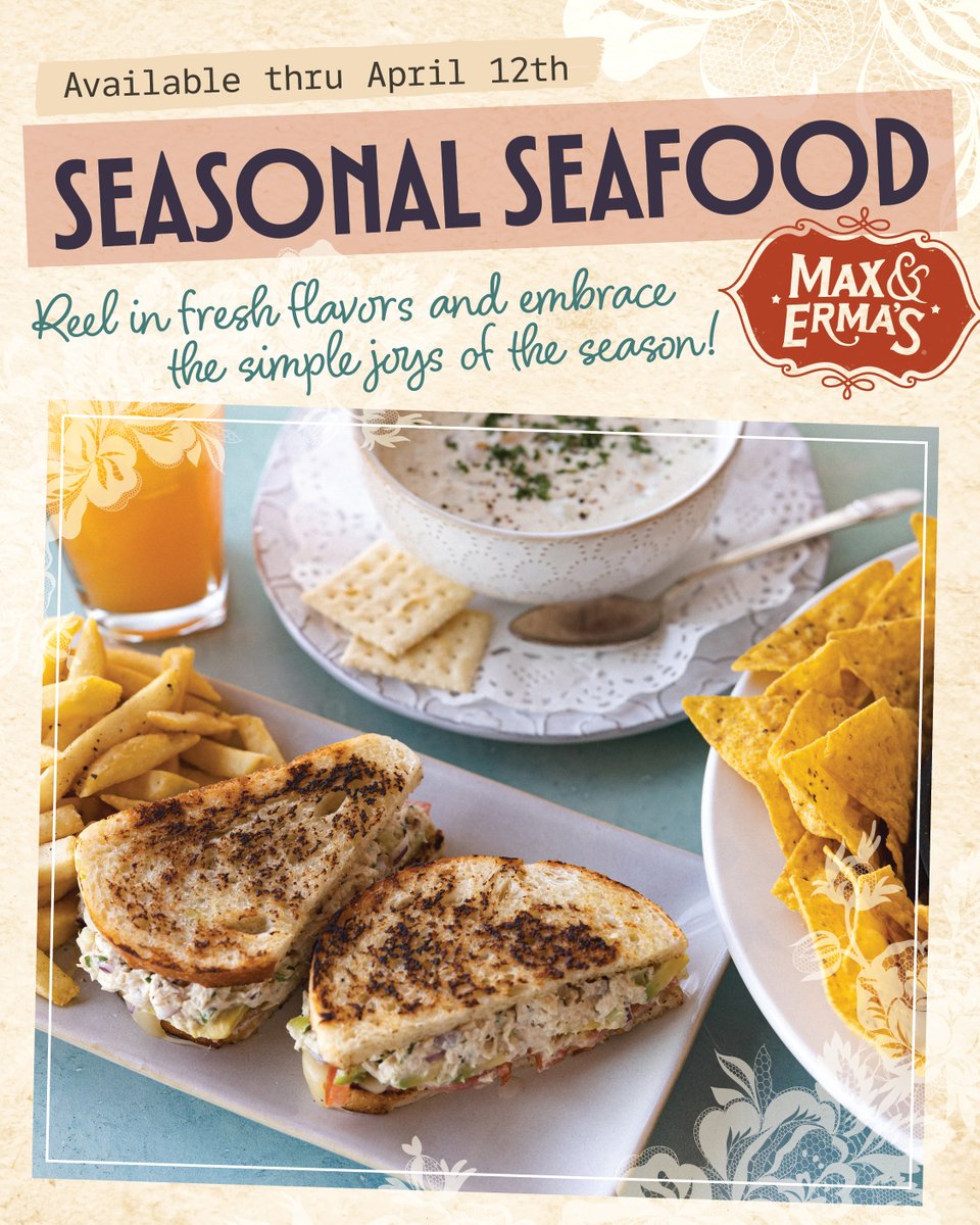 Just like Grandma used to make 🐟

Albacore Tuna Melt with toasted sourdough, melted Swiss, avocado, and seasoned almonds.

Here through April 12.