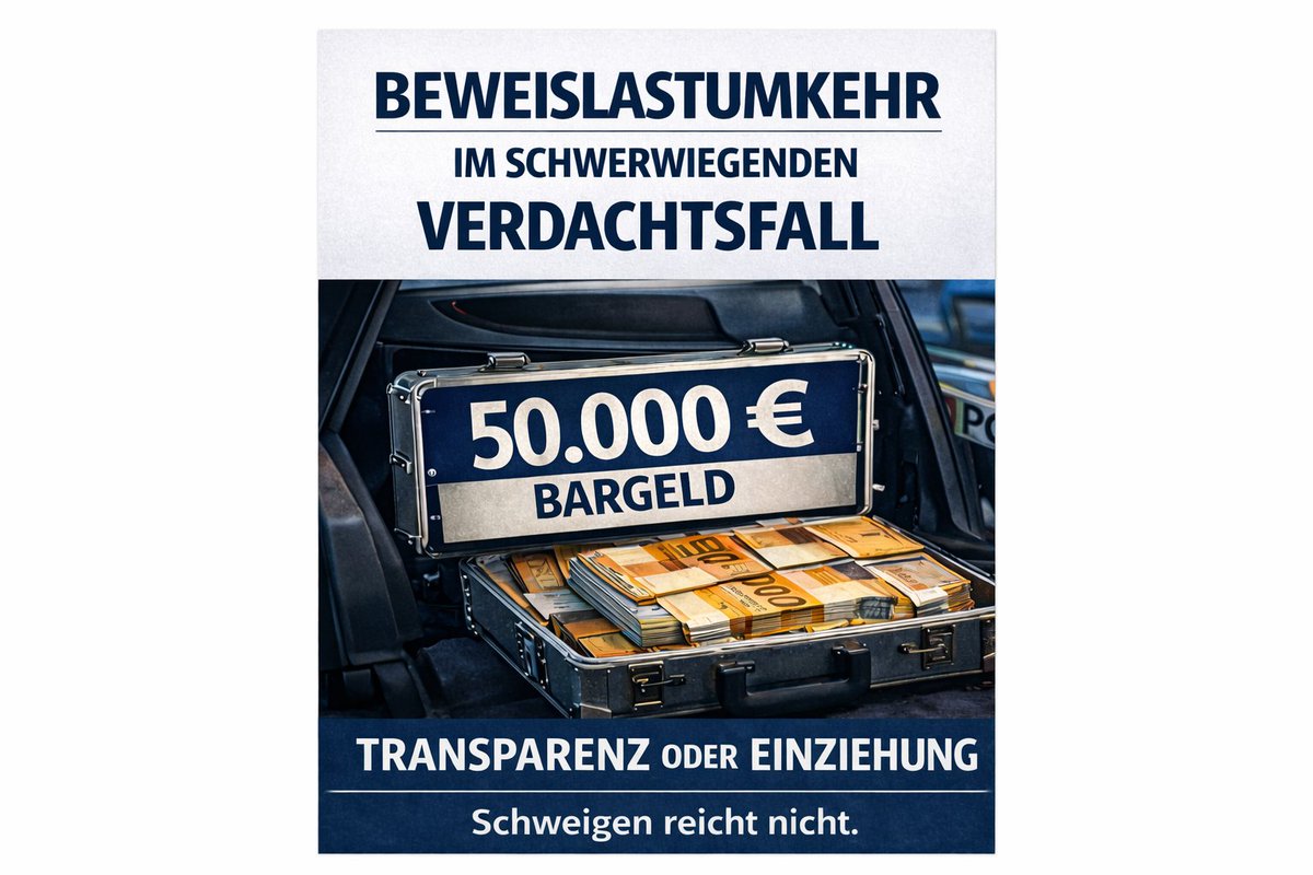 mvfoerster's tweet photo. 50.000 Euro im Auto. Und niemand will es gewesen sein.
#Berlin reagiert.
Felor #Badenberg bringt die Beweislastumkehr im schweren Verdachtsfall auf den Weg.
Brutto statt Netto.
Follow the money.
Das ist kein Populismus.
Das ist Rechtsstaat mit Wirkung.
@cduberlin @polizeiberlin https://t.co/daqQVyPcEP