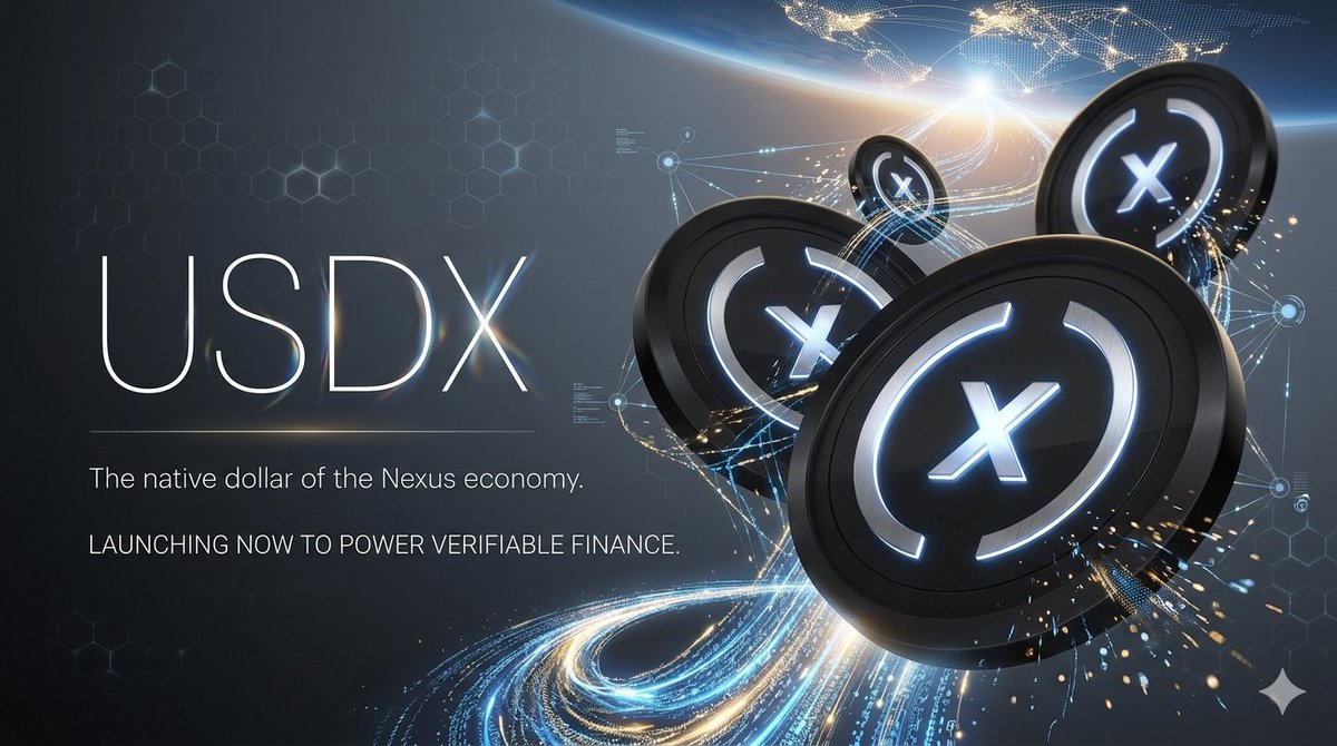 Yohanes2085332's tweet photo. USDX is the engine of the Nexus economy.  @NexusLabs

​✅ 1:1 U.S. Treasury backed
✅ Native settlement for the Nexus zkVM
✅ Global yield for ecosystem participants

​One stablecoin. Total verifiability. No fragmentation.

#nexusUSDX https://t.co/Js91Nb9RcU