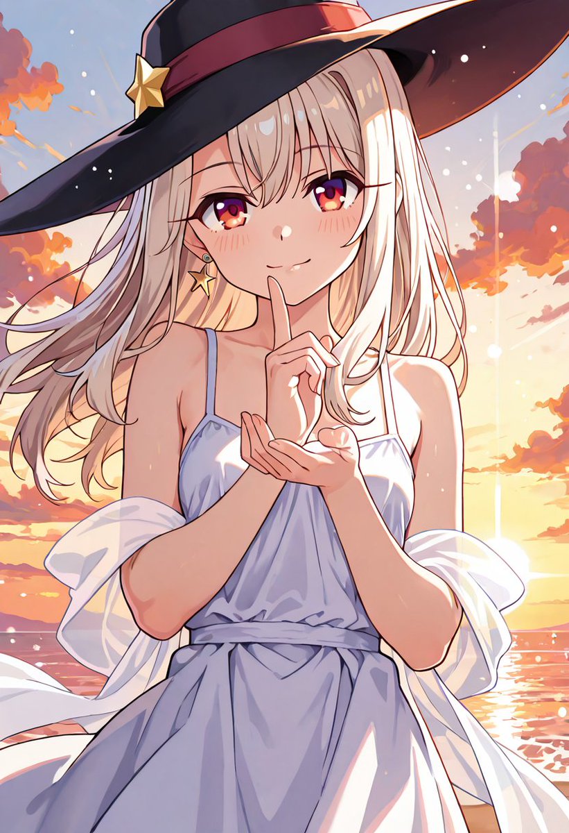 もう夕方だね。
さみしくなる前に…笑って？
イリヤがそばにいるから💗

SFW. No nudity, no suggestive intent
#AIイラスト #AIart
#fate/プリズマ☆イリヤ
#イリヤ/Iriya