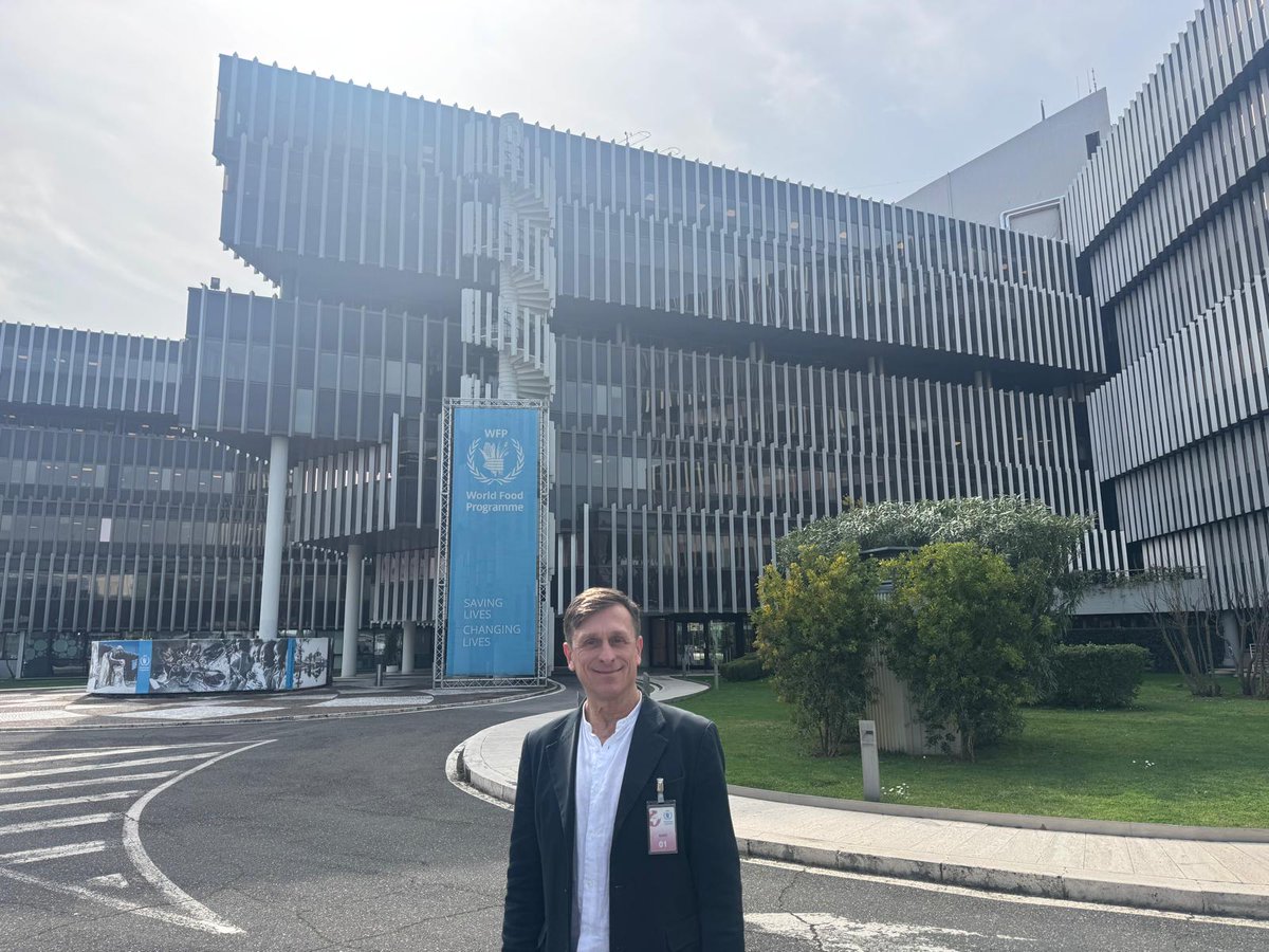 JeremyGilley's tweet photo. An inspiring day at @WFP headquarters in Rome, Italy, working with an extraordinary team as we shape something powerful for World Food Day on 16 October.
Truly honoured to be part of the journey.
#WorldFoodDay #16October #FutureofFood #ZeroHunger #FoodSecurity #PeaceOneDay https://t.co/tAFo4rfipV