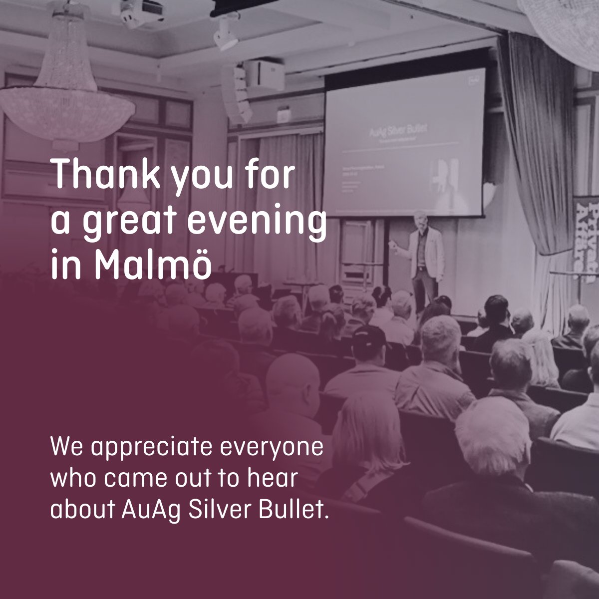 Stefan Abrahamsson once again took the stage to present “Europes riskiest fund” AuAg Silver Bullet—and shared our latest insights on silver miners and silver’s evolving role as an increasingly important strategic metal.

We truly appreciate the nearly 350 guests who attended the