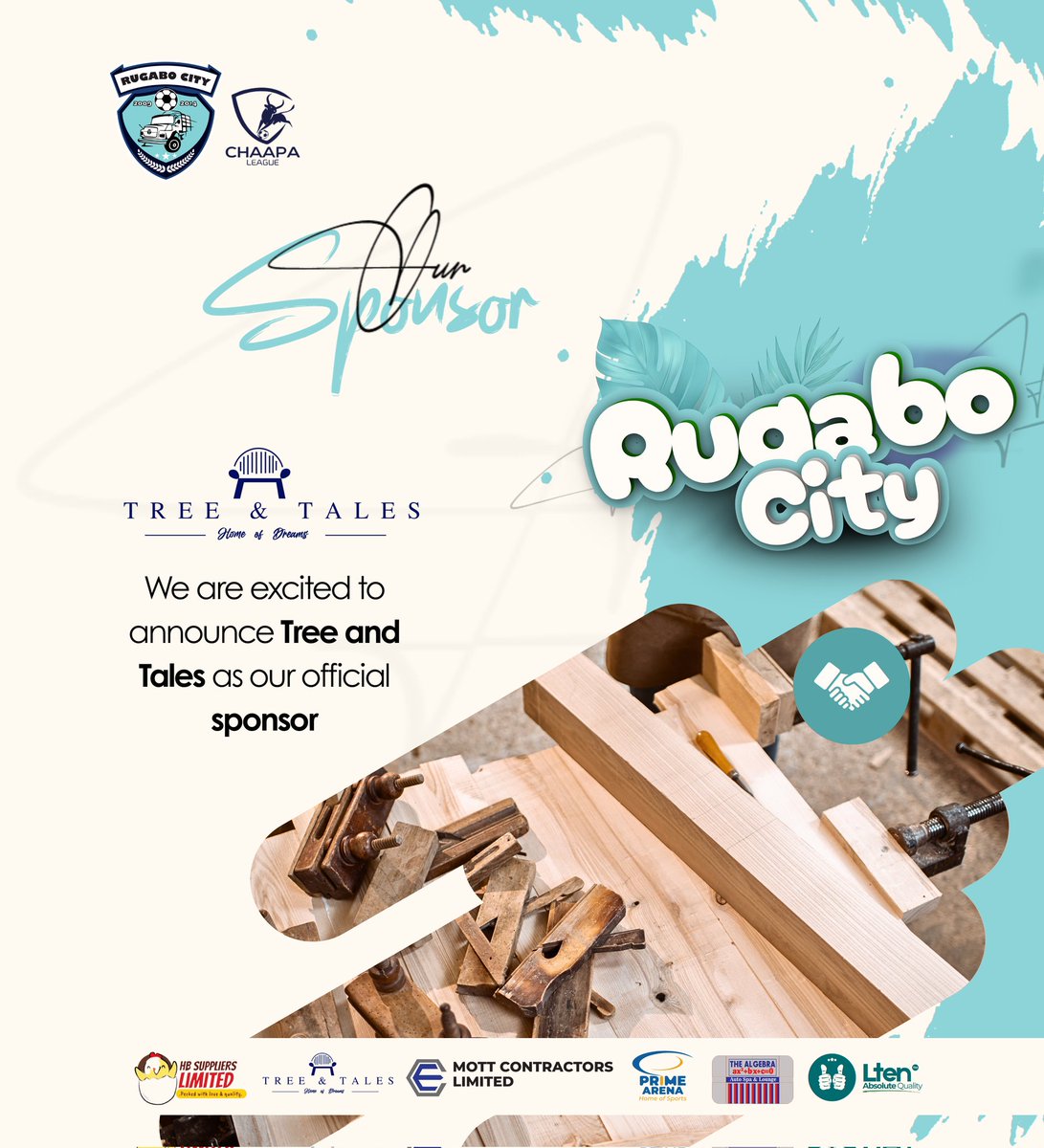 RUGABOFC1's tweet photo. Extending our sincere appreciation to our long standing partner #Tree&amp;Tales for furnishing the city  with stability &amp; class! Now, we are building for the feature. Welcome the newest builders of the Rugabo legacy, #MottsConstructionLtd 
#BackToTheKraal https://t.co/pgsb4oj5WD