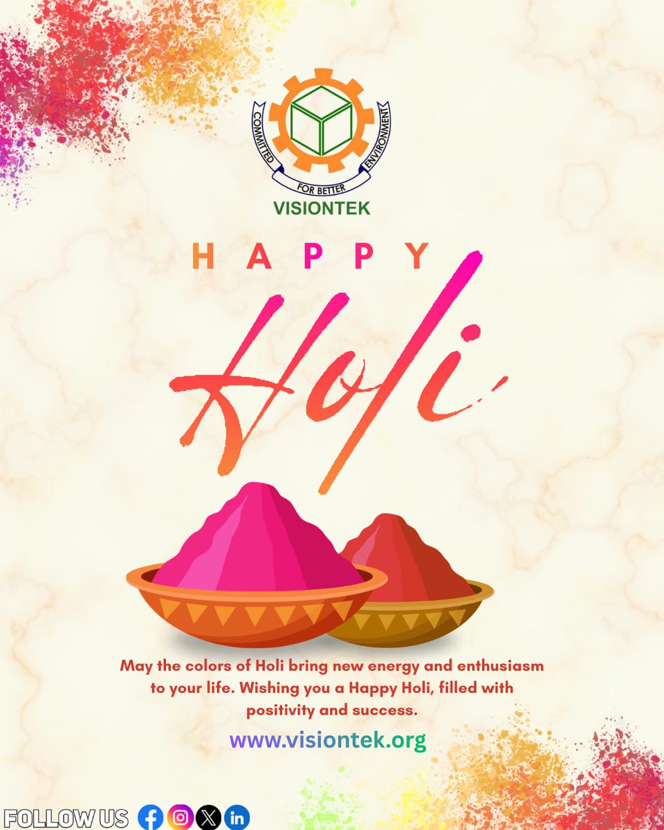 Visiontekcs's tweet photo. #HappyHoli #Holi2026 #FestivalOfColors #RangBarse #HoliHai #ColoursOfLife #HoliCelebration #GujaStyle #SpringFestival https://t.co/BsjgBlgswk