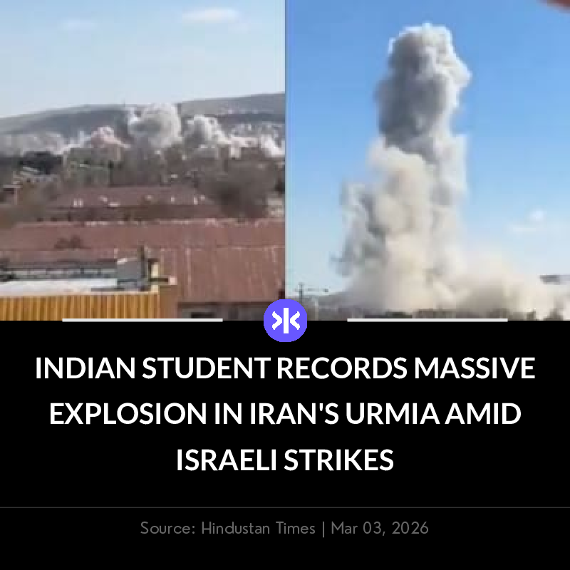 📰 Indian student records explosion in Iran's Urmia amid US-Israel strikes. Conflict death toll nears 800. India expresses concern for nationals in Gulf, calls for de-escalation.

Download Fynx App: tinyurl.com/fynx-app-ps

 #Iran #Israel #Explosion #Student #Strikes