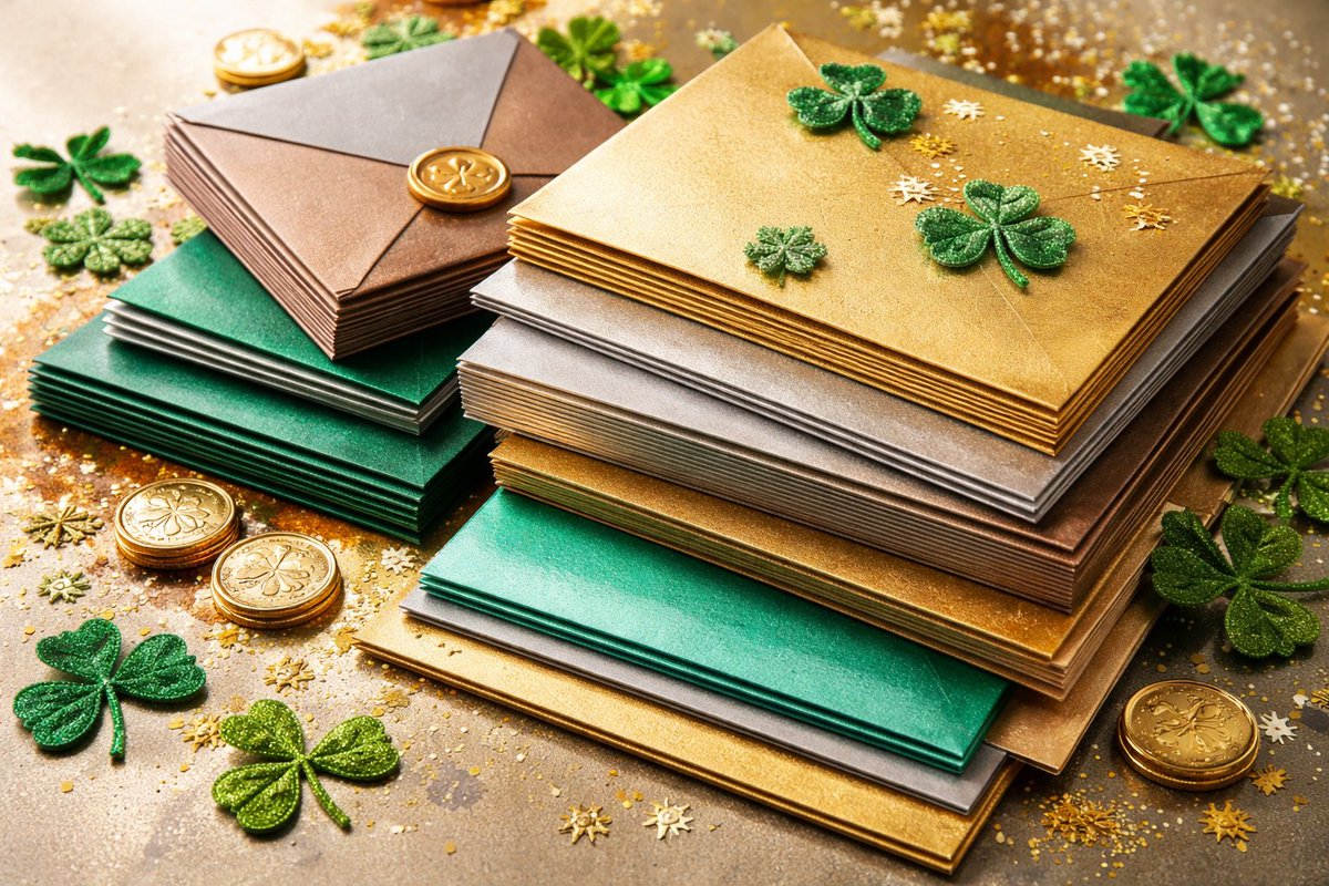 AstroPaper's tweet image. 🍀 Feeling lucky? This month we’re going for the gold… and the silver… and the pearl. Metallic papers instantly elevate your design with built-in shimmer and dimension no foil required. Available in cover, text, and envelopes and yes, they’re in stock. #MetallicPaper #PaperLove