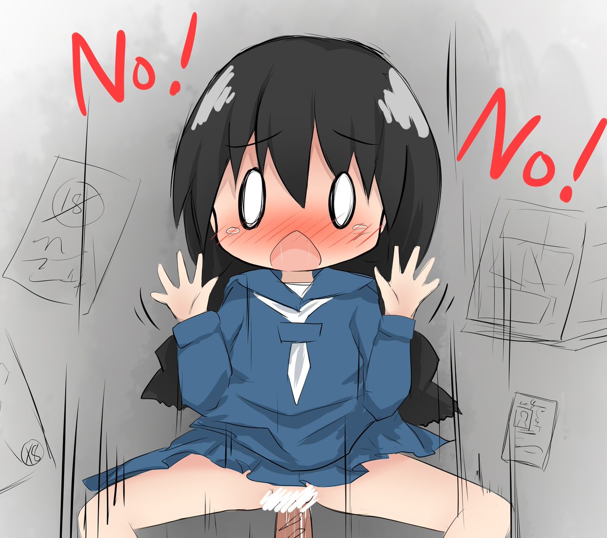 昔コンビニで見た年齢確認かなんかのキャラが可愛くって、トチ狂っていた大昔に描いた何かしらが出てきたので一応貼るね… 