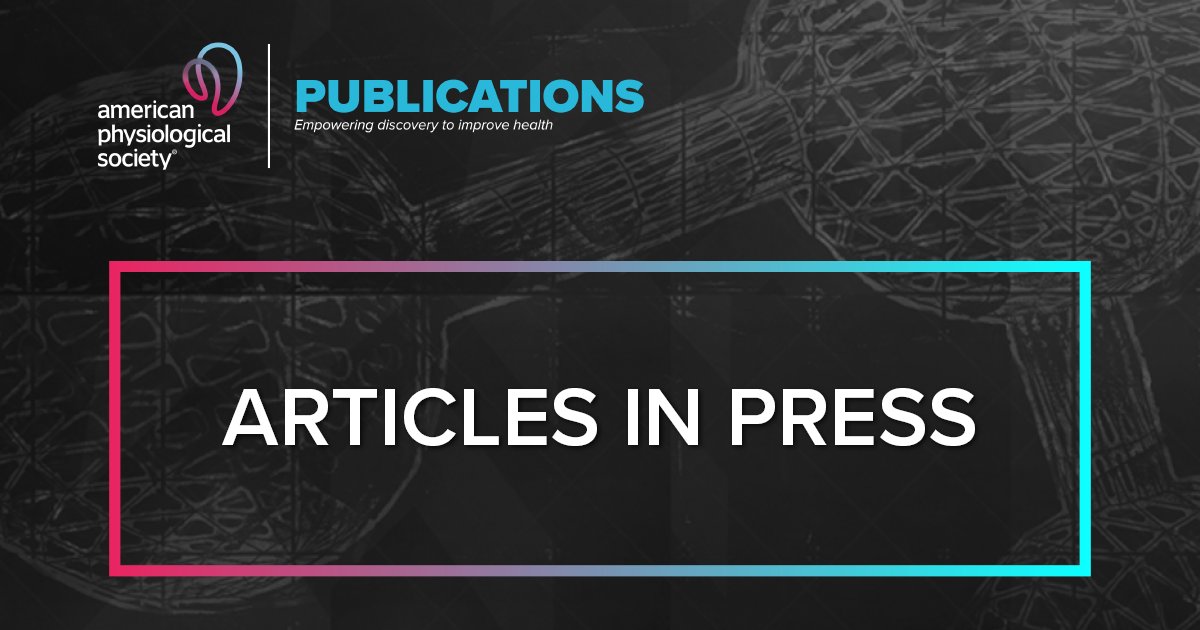 AJP-Regulatory, Integrative Comparative Physiology tweet media