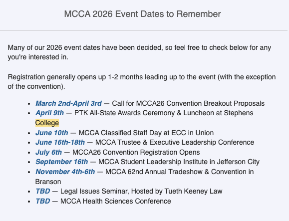 Missouri Colleges 💙 tweet media
