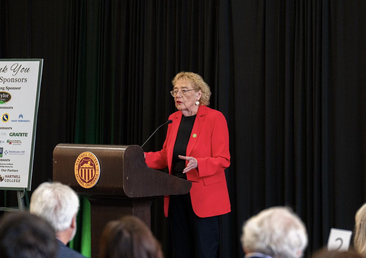 RepZoeLofgren's tweet photo. It was a pleasure to speak at the @SalinasChamber annual legislative breakfast on Friday and discuss my work to boost our regional economy and support the successful small businesses that call the Salinas Valley home. #CA18 https://t.co/Sh5awx4z0R