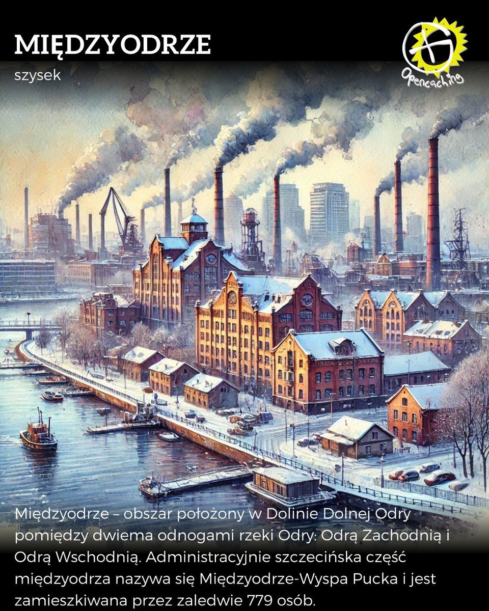 Opencaching1's tweet image. Międzyodrze – obszar położony w Dolinie Dolnej Odry pomiędzy dwiema odnogami rzeki Odry: Odrą Zachodnią i Odrą Wschodnią. Administracyjnie szczecińska część międzyodrza nazywa się Międzyodrze-Wyspa Pucka i jest zamieszkiwana przez zaledwie 779 osób.
opencaching.pl/powerTrail.php… #OCPL