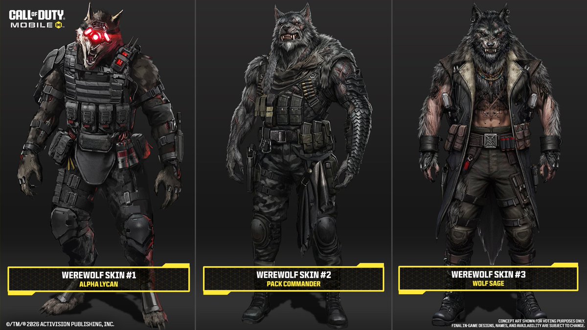 The wolf pack 🐺Check out the three Werewolf Operat...