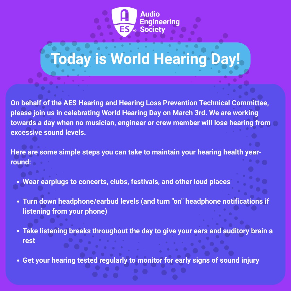 Audio Engineering Society tweet media