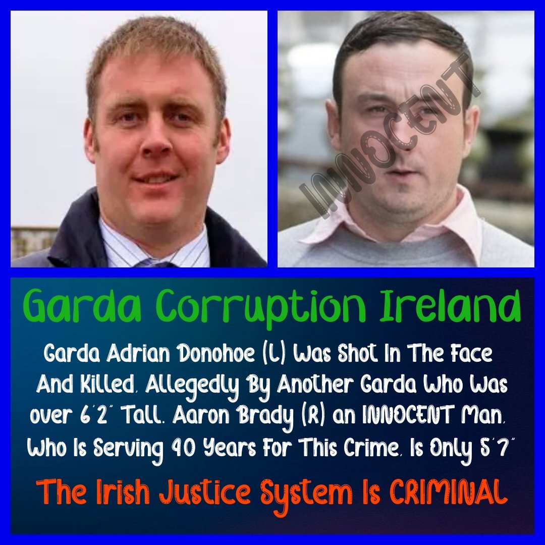 Annsk1's tweet photo. @liz_churchill10 What's more surreal is what they've done to Aaron Brady. Wrongly jailed for the murder of Garda Adrian Donohue.  Garda Corruption Ireland. The Irish Justice System Is CRIMINAL. #TRUTH
https://t.co/bECXmiN9yG https://t.co/jB1LICDONE