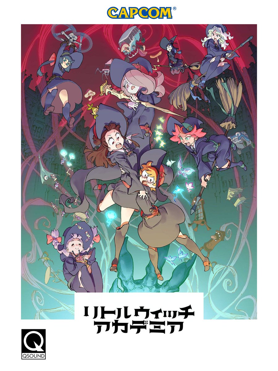 VaporSoup7's tweet photo. little witch academia if it was a capcom arcade game in the 90s https://t.co/nbGz19mate