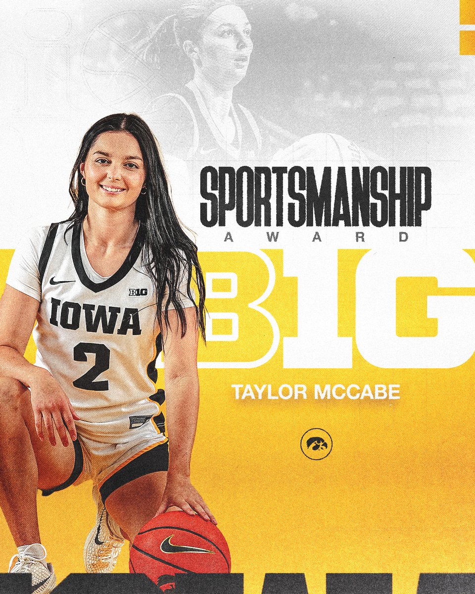 T-Mac 💛

<a href="/_taylormccabe/">Taylor McCabe</a> is Iowa's B1G Sportsmanship Award honoree.