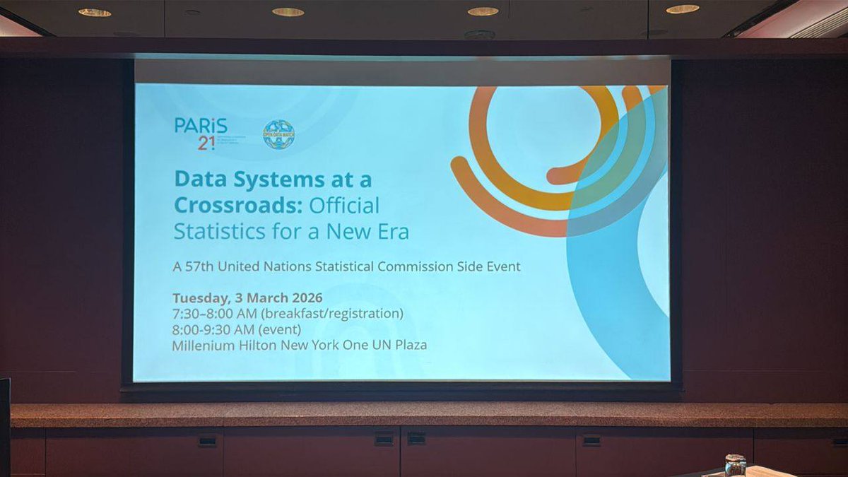 Dr_Uzir's tweet image. Alhamdulillah, the day commenced with a side event session entitled ‘Data Systems at a Crossroads: Official Statistics for a New Era’, organized by Open Data Watch and PARIS21. 
#UN57SC
#KPDOSM
#StatistikNadiKehidupan
#StatistikSegalanyaPasti
#DOSM