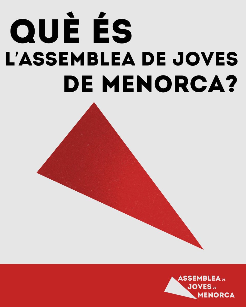 aj_menorca's tweet photo. Avui contestam a la pregunta “Què és l’AJM?”
Sota el lema “organitzar, debatre, lluitar” volem situar algunes idees centrals per a la nostra intervenció a Menorca. En aquest fil les desenvolupam per a clarificar el nostre paper. 🧵 https://t.co/5BWwUfFNaL