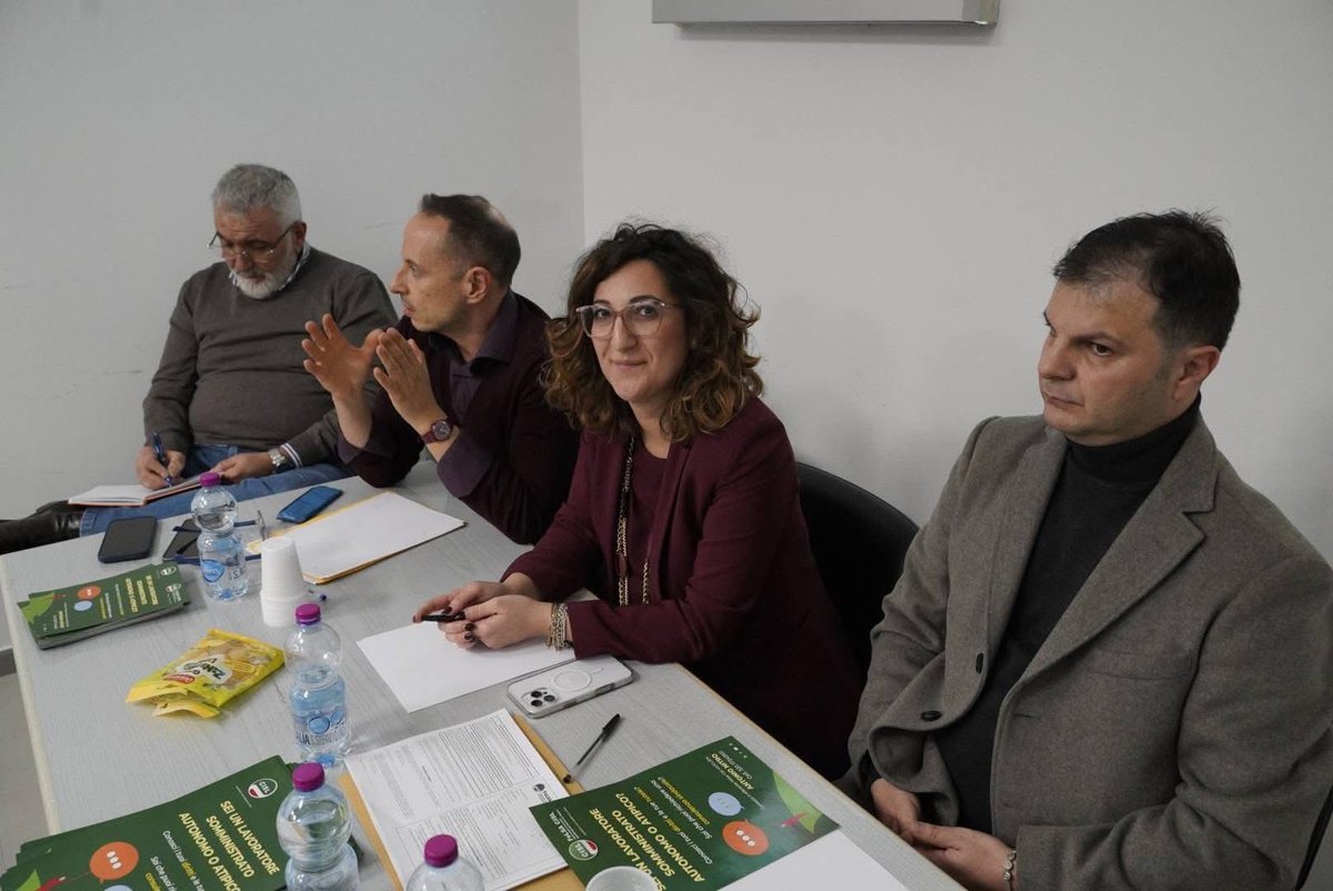 CislAgclen's tweet photo. 🟢 A Caltanissetta l’incontro UST CISL–FeLSA su servizi e tutele per somministrati e atipici.

👉 Obiettivo: rafforzare FeLSA sul territorio e lanciare uno sportello di ascolto, tutela e assistenza.

🗣️ Focus anche sul ruolo della bilateralità nel settore. 

@CislSicilia https://t.co/eJGtMCbLNp