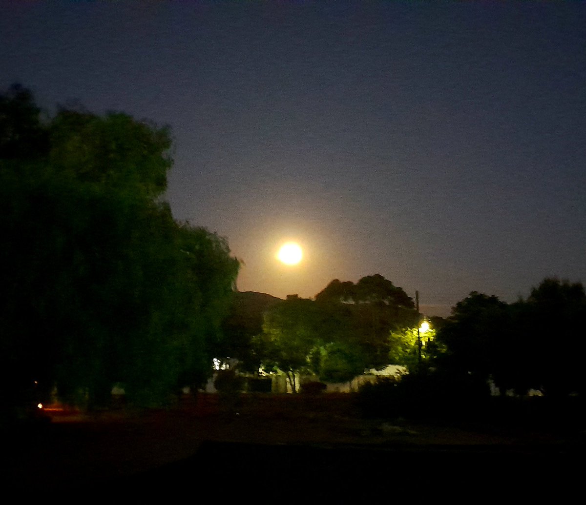 Full moon rising over the Karoo...