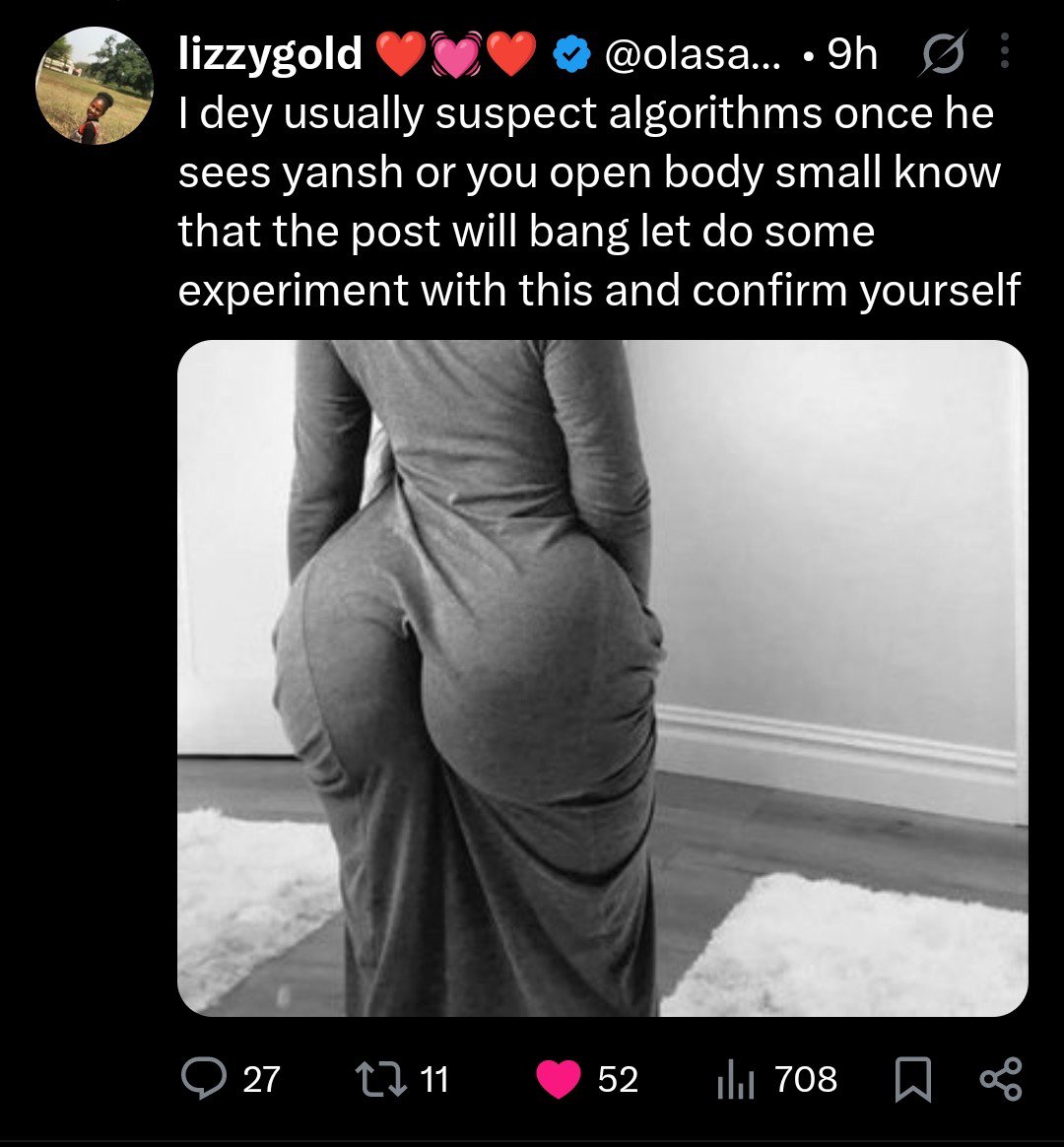 Nothing watin anybody fit tell me algorithm nah guy see this now sebi I talk see the impression and is still going 😂😂😂 I don know algorithm scope