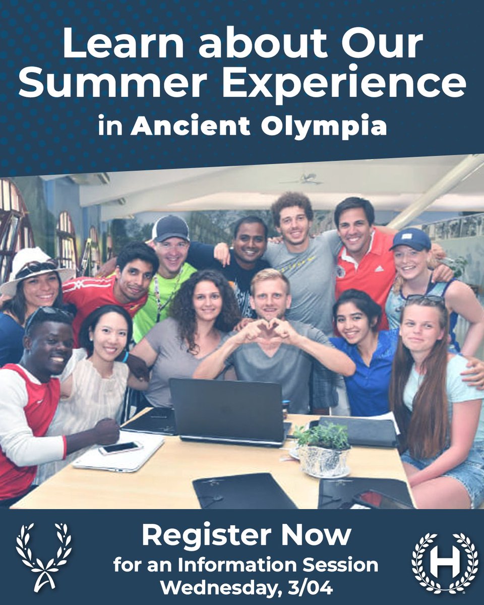 A global leadership experience like no other. Learn about our student conference in Ancient Olympia, Greece.
Register for our online information session, on March 3rd at 8:00 AM EST: link in bio!