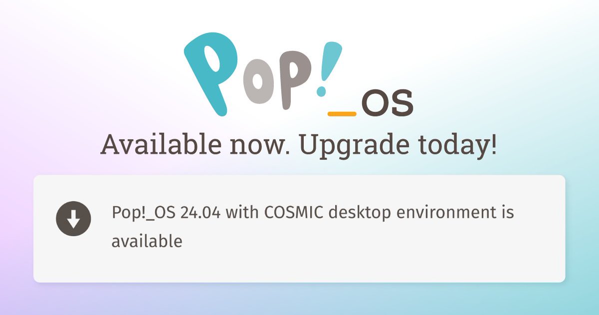 Pop!_OS Official tweet media