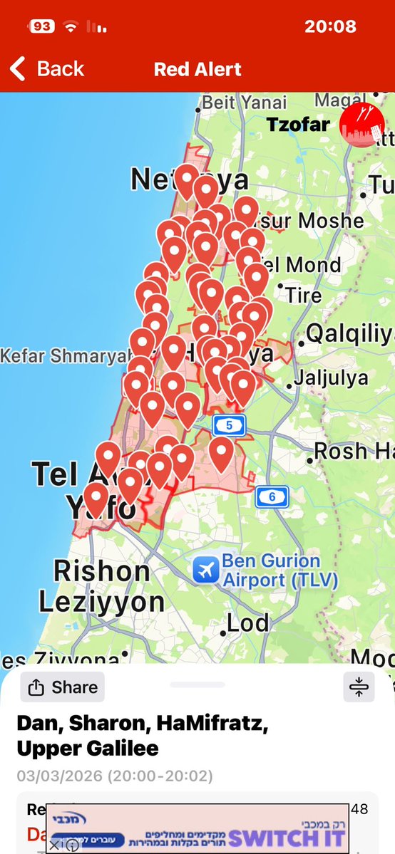 For the first time since Saturday morning, we received a 90-second alert only — for heavy rockets coming into our area from Lebanon (Hezbollah).

timesofisrael.com/liveblog_entry…