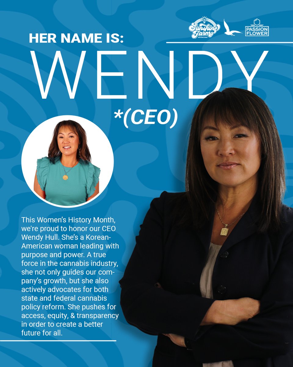 PassionflowerCC's tweet photo. To kick off Women's History month, we're here to say that Wendy is a dedicated leader. We're grateful she brought @Fairwindscanna, @sunshinefarmswa, &amp; Passion Flower together as one big happy family. Give Wendy and other woman in leadership a big shoutout in the replies below! https://t.co/S5vi6C1Euu