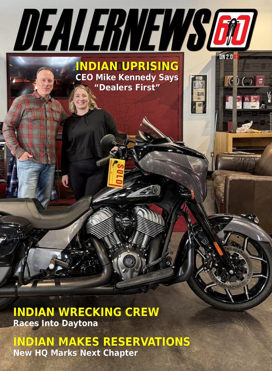 New <a href="/indianmotocycle/">Indian Motorcycle</a> CEO Mike Kennedy says "Dealers First" is the path forward. See the whole story in the #Dealernews March issue:  dealernews.com/Home/post/issu…