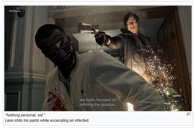 was checking imfdb for resident evil requiem stuff and its still as professional as ever