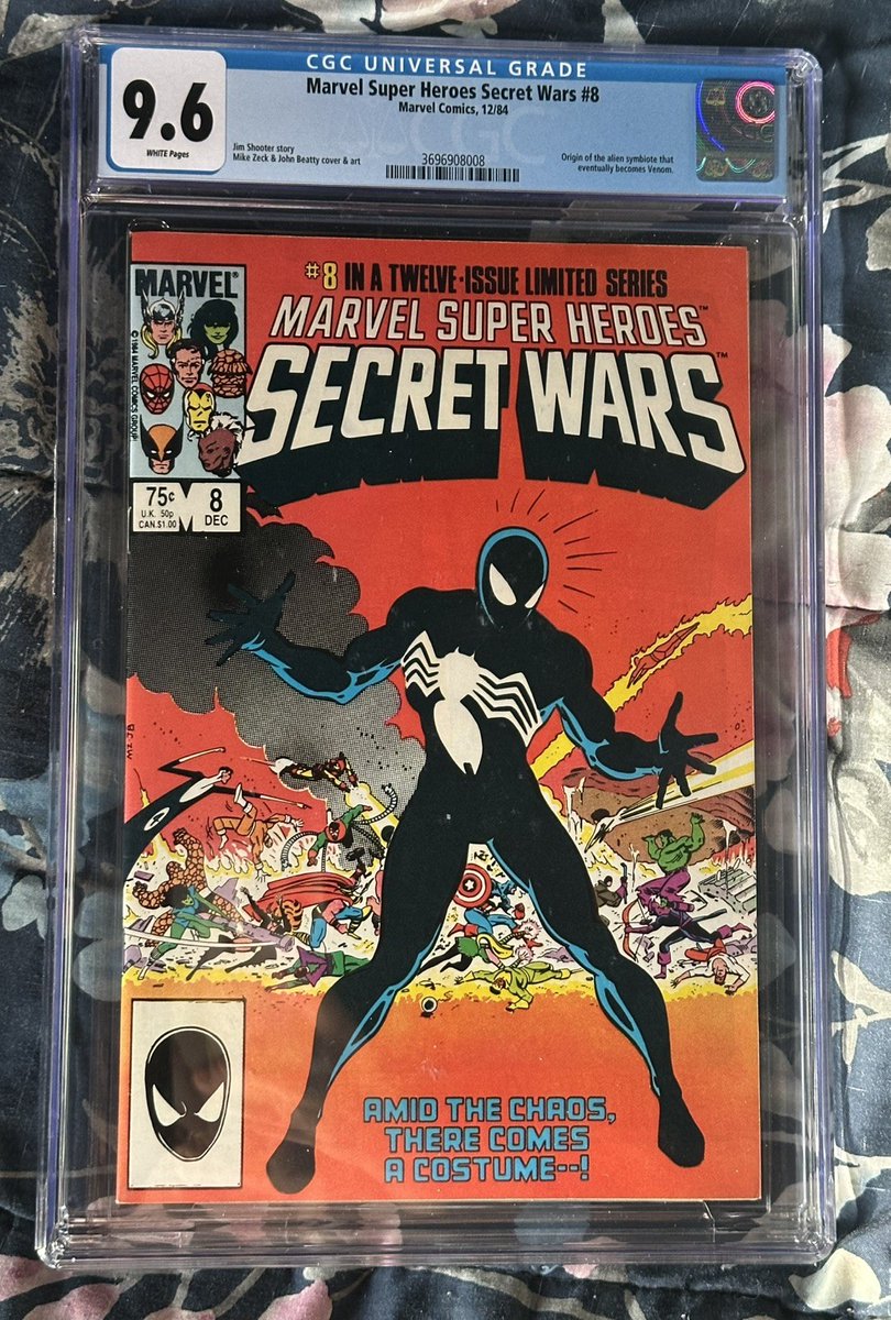 Marvel Super Heroes; Secret Wars #8. CGC Graded 9.6. 1986 Direct. White Pages.  
🔗 ebay.com/itm/1681948889…  
 #ad