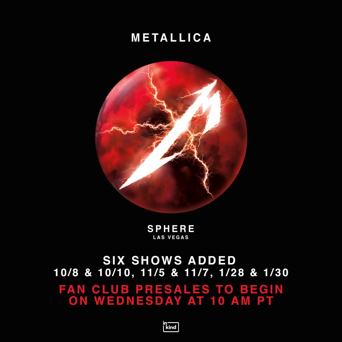 Get your calendars out… our new Sphere dates are locked in! We’re psyched to add Life Burns Faster No Repeat Weekends to October 8 &amp; 10, November 5 &amp; 7, and our first 2027 dates, January 28 &amp; 30.

Fan Club Presales for BOTH Legacy and Fifth Members begin tomorrow, March 4, at 1