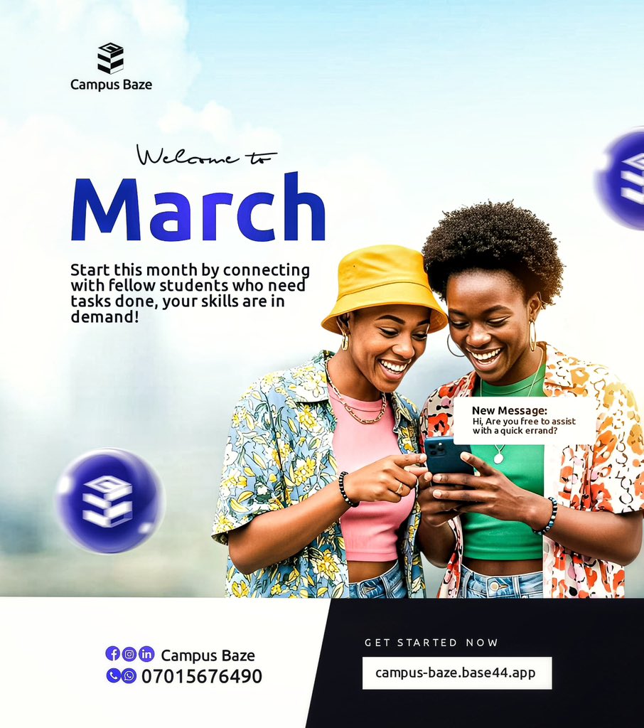 campusbaze's tweet photo. Something BIG is happening this March 😱

Looking for your next campus gig?
Or overwhelmed with a long to-do list?

What if this is the month your campus life starts paying your bills?

Campus Baze is building a space where everyone wins!🔥

Join now 👇
https://t.co/DyPlS0whY6 https://t.co/YLPdcZqLRg