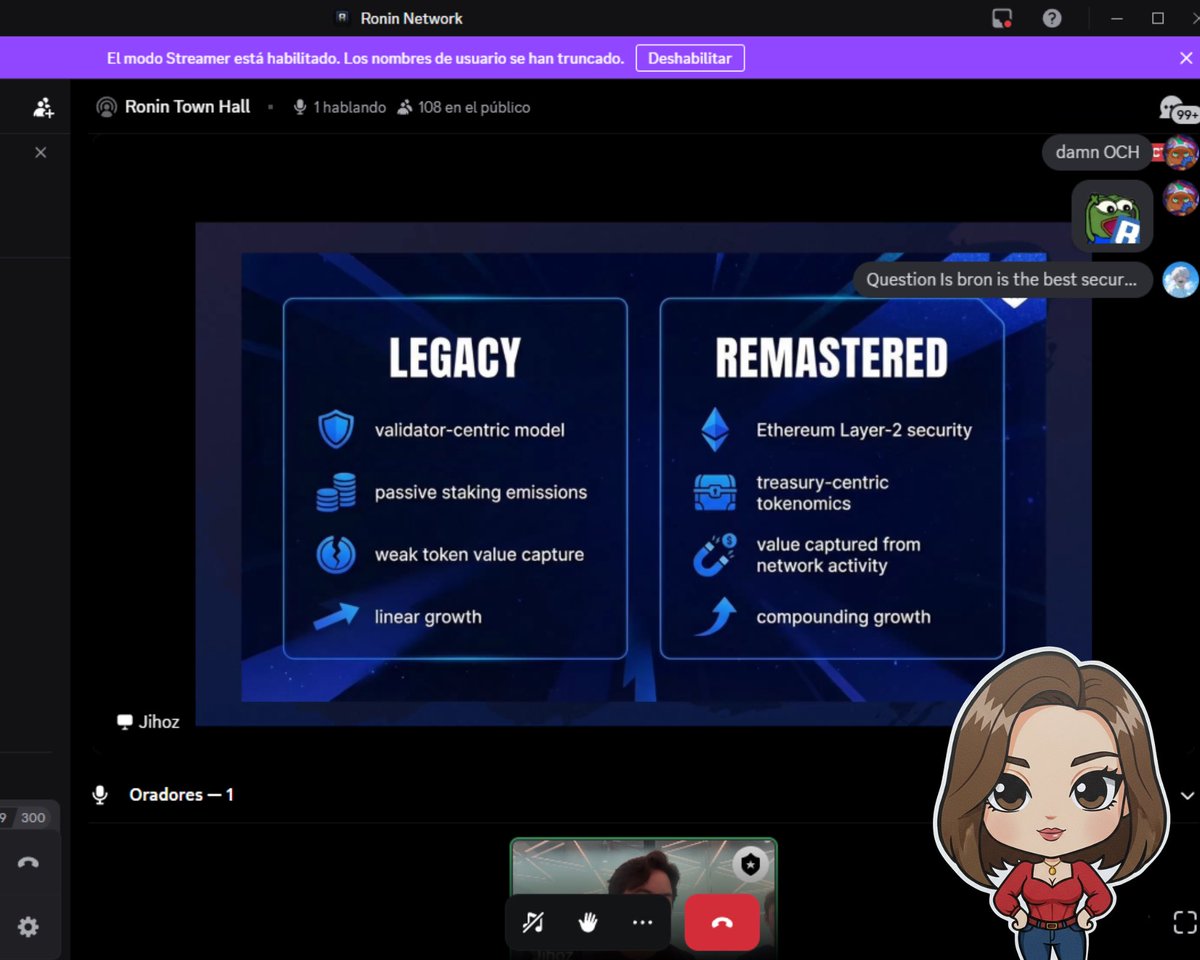 Gm Gm peopleeeee!!!

Yesterday, during the Town Hall of <a href="/Ronin_Network/">Ronin</a> , a major economic update for the $RON token was announced💙

Although many topics were covered and not everyone was able to attend, thanks to the article published by Jihoz, we now have a much clearer and