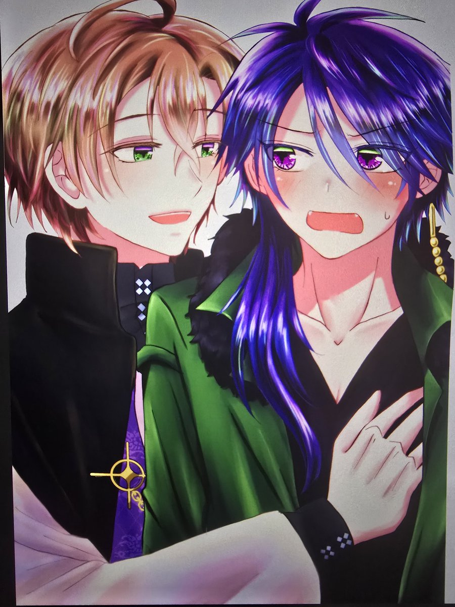 進捗です
死ぬほど嫌いな色塗りをしました（えらい！！）
これが表紙とかになるはずだよ〜！