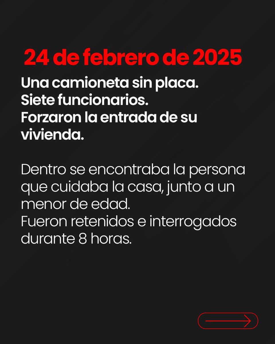 🔥 Cuando el poder no puede callarte, te quita la casa.

Tomaron la vivienda de Laura Acosta sin orden judicial. Retuvieron a quienes estaban dentro.
Marcaron la puerta con un “ASEGURADA”.
Vaciaron todo y la ROBARON.

No es un procedimiento.
Es intimidación política.
Es despojo.