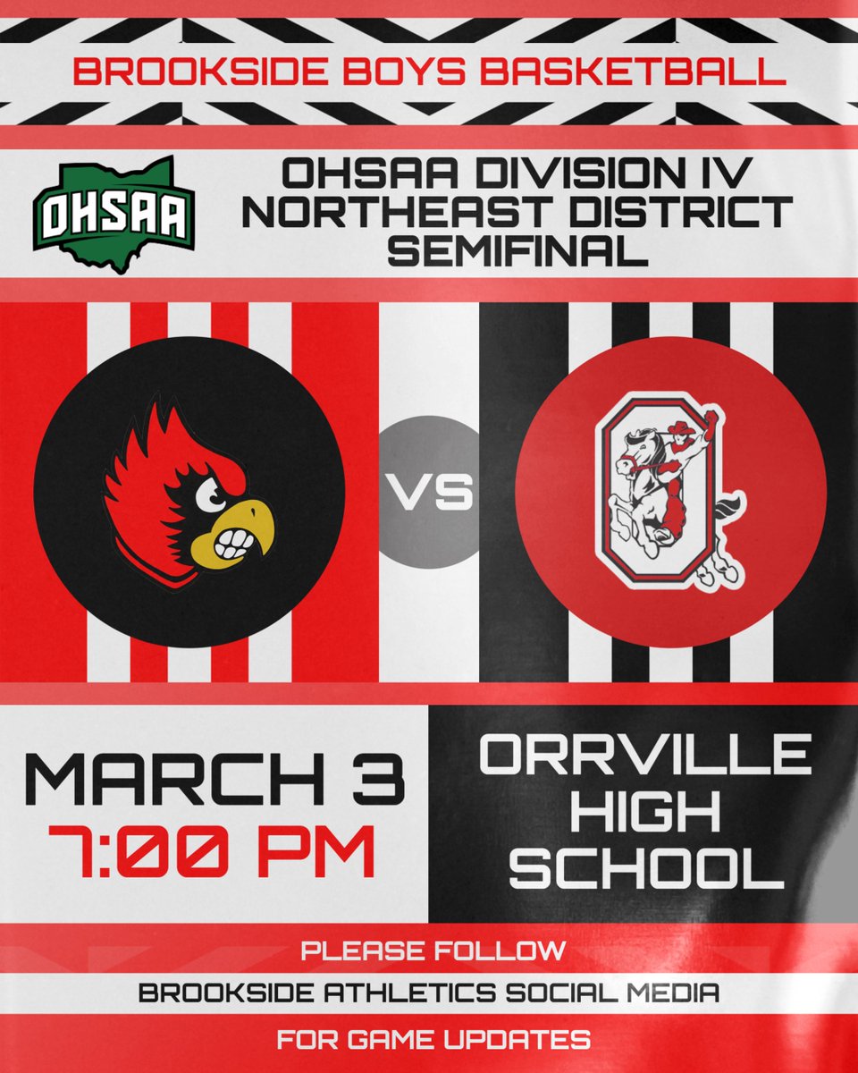 The Boys Basketball team returns to action tonight in a District Semifinal battle at Orrville!  Stay tuned to our social media accounts for score updates throughout the evening!