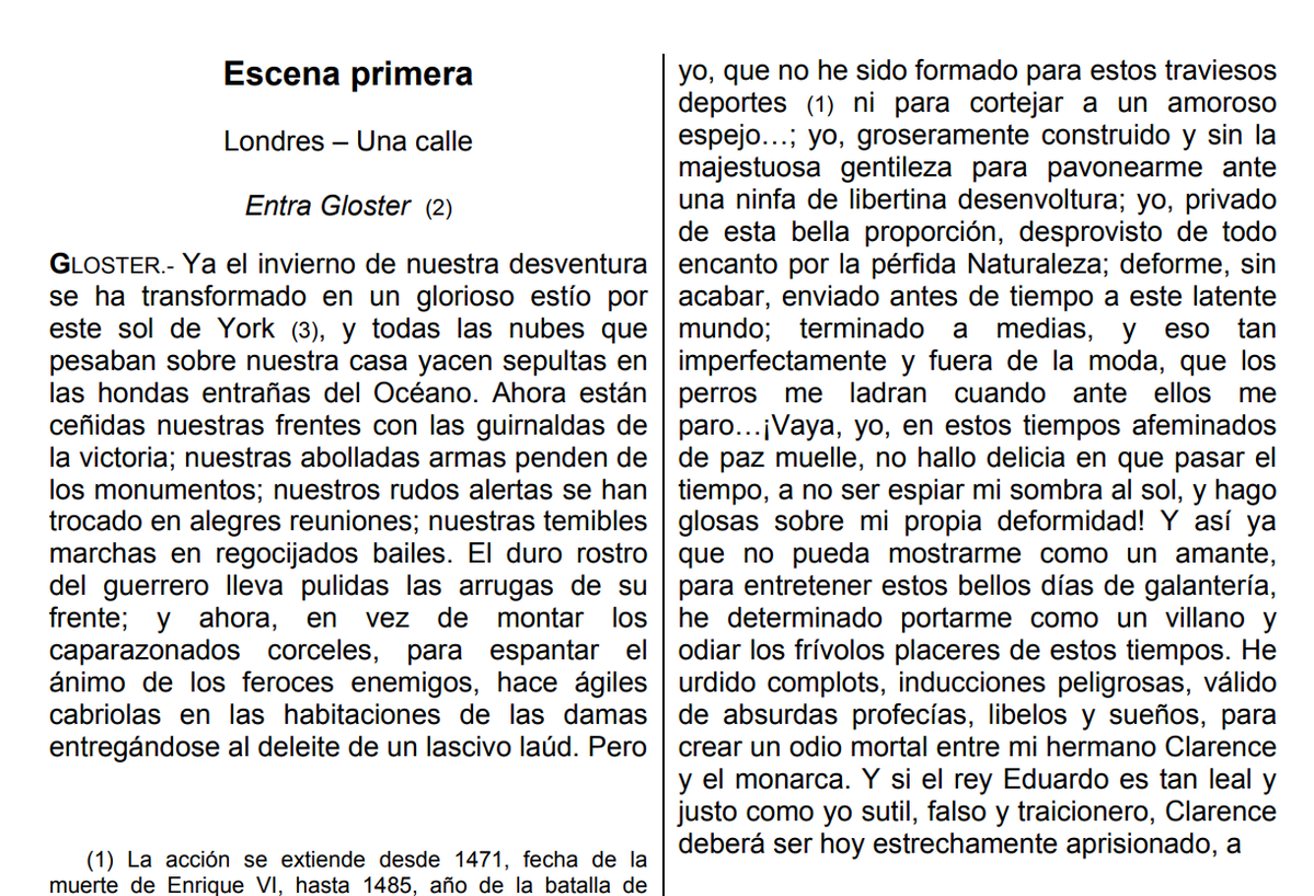 se me hace gracioso que la idea del incel no es una construcción nueva, y Shakespeare ya la usaba para definir un villano hace 500 años
