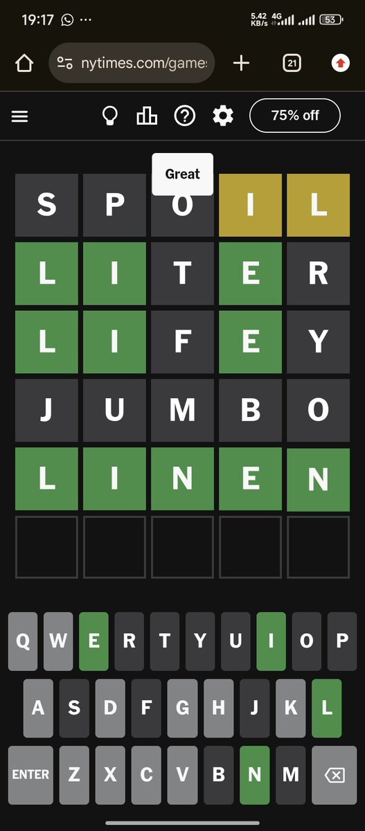 2/100 #WordOfTheDay #wordle #nytimes