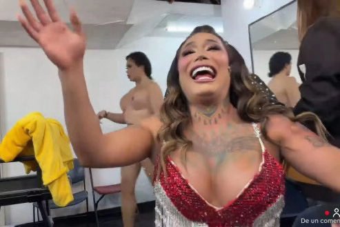 paolita suarez descuido venga la alegría😭