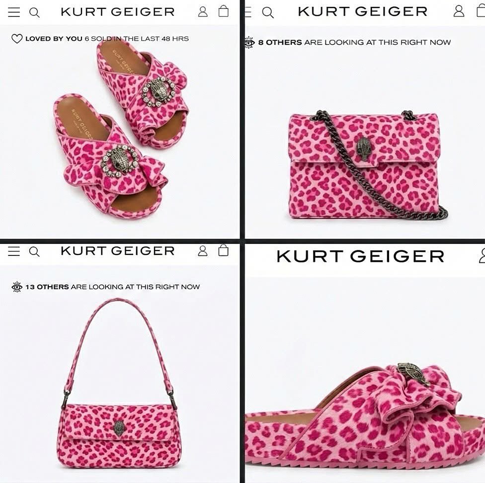 Kurt Geiger Pink  Leopard print 🩷🔥🐆