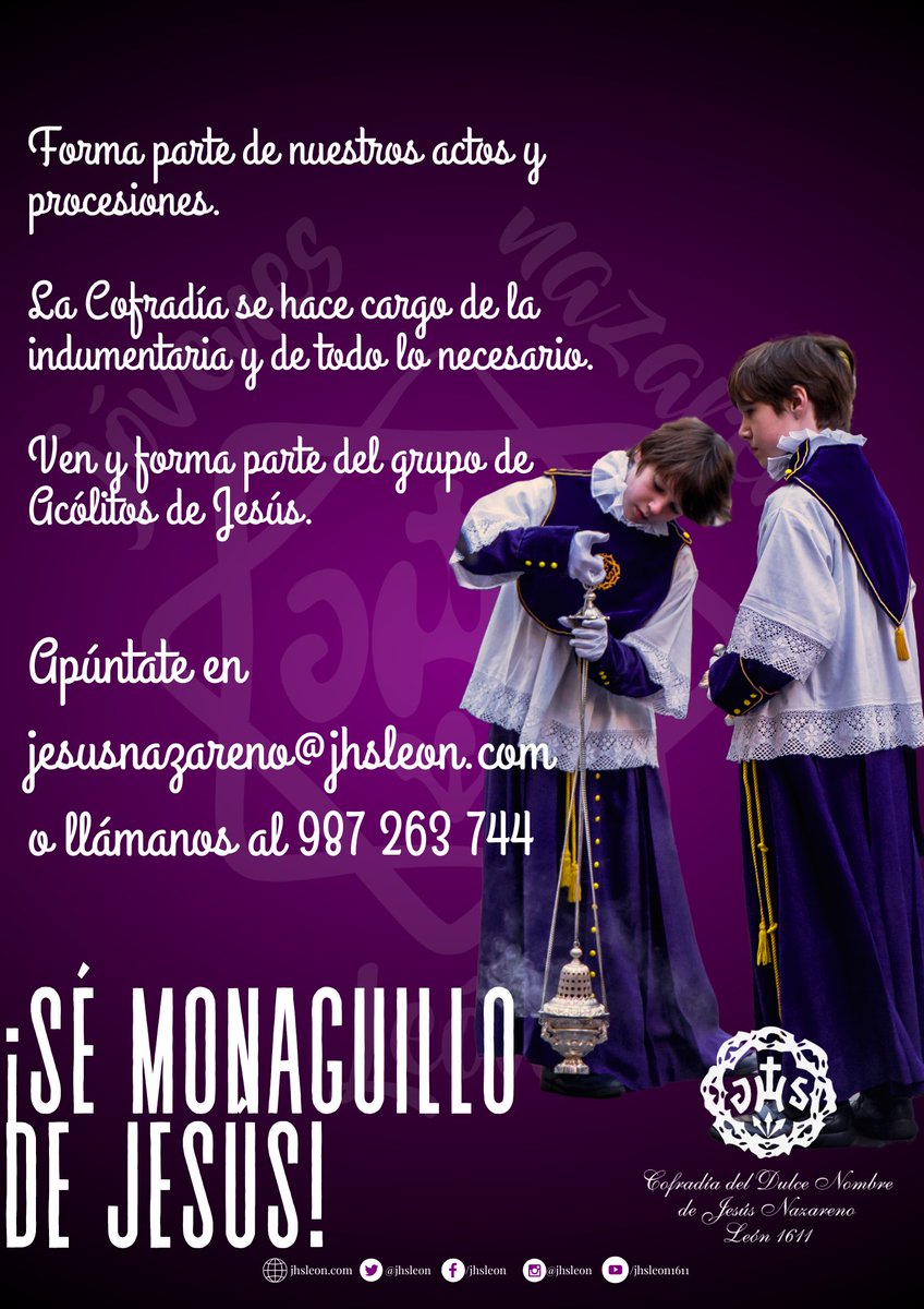 jhsleon's tweet photo. ¡Sé monaguillo de Jesús! https://t.co/Xe4nQwgyCG